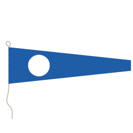 Flagge, Signal bedruckt Nr. 2, 30 x 36 cm