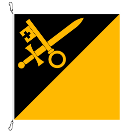 Drapeau de commune, imprimé,