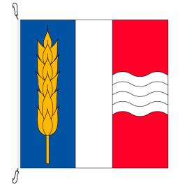 Drapeau de commune, imprimé,
