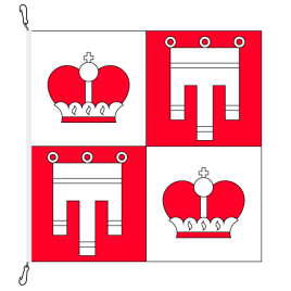 Drapeau de commune, imprimé,