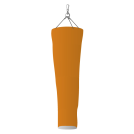 Windsack/Warnsack, eingesetzt orange, 150 x 45 x 20 cm