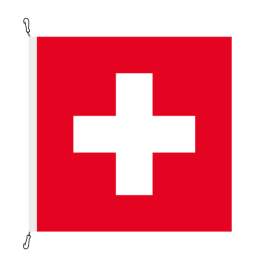 Fahne, bedruckt Schweiz, 58 x 58 cm