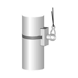 Kandelaberhalter unten mit angeschweisstem Ring