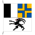 Fahne, Kanton eingesetzt Graub&#252;nden, 78 x 78 cm