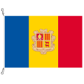 Fahne, Nation bedruckt, Andorra, 70 x 100 cm