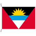 Fahne, Nation bedruckt, Antigua und Barbuda, 70 x 100 cm