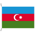 Fahne, Nation bedruckt, Aserbaidschan, 70 x 100 cm