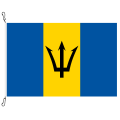 Fahne, Nation bedruckt, Barbados, 70 x 100 cm
