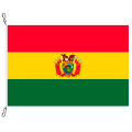 Fahne, Nation bedruckt, Bolivien, 100 x 150 cm