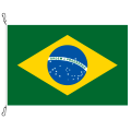 Fahne, Nation bedruckt, Brasilien, 100 x 150 cm