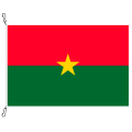 Fahne, Nation bedruckt, Burkina Faso, 70 x 100 cm