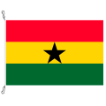 Fahne, Nation bedruckt, Ghana, 70 x 100 cm