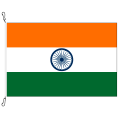 Fahne, Nation bedruckt, Indien, 70 x 100 cm