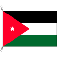 Fahne, Nation bedruckt, Jordanien, 70 x 100 cm