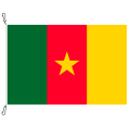 Fahne, Nation bedruckt, Kamerun, 70 x 100 cm