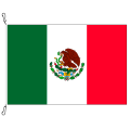 Fahne, Nation bedruckt, Mexiko, 70 x 100 cm