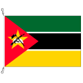 Fahne, Nation bedruckt, Mosambik, 70 x 100 cm