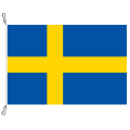 Fahne, Nation bedruckt, Schweden, 70 x 100 cm