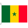 Fahne, Nation bedruckt, Senegal, 70 x 100 cm