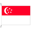 Fahne, Nation bedruckt, Singapur, 100 x 150 cm