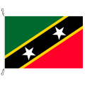 Fahne, Nation bedruckt, St. Kitts und Nevis, 100 x 150 cm