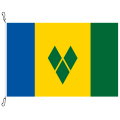 Fahne, Nation bedruckt, St. Vincent und die Grenadinen, 70 x 100 cm