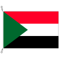 Fahne, Nation bedruckt, Sudan, 70 x 100 cm