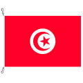Fahne, Nation bedruckt, Tunesien, 70 x 100 cm