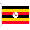 Fahne, Nation bedruckt, Uganda, 150 x 225 cm