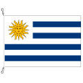 Fahne, Nation bedruckt, Uruguay, 70 x 100 cm