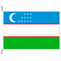 Fahne, Nation bedruckt, Usbekistan, 70 x 100 cm