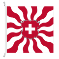 Fahne, geflammt, bedruckt Schweiz, 100 x 100 cm