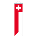 Flagge, bedruckt Schweiz, 78 x 700 cm,