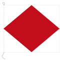 Flagge, Signal bedruckt F, 20 x 24 cm