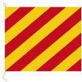 Flagge, Signal bedruckt Y, 20 x 24 cm