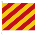 Flagge, Signal bedruckt Y, 30 x 36 cm