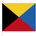 Flagge, Signal bedruckt Z, 20 x 24 cm