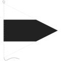 Flagge, Signal bedruckt Nr. 3e, 20 x 24 cm