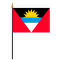 Tischf&#228;hnli, an PVC-Stab Antigua und Barbuda, 10 x 15 cm