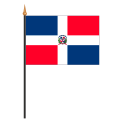 Tischf&#228;hnli, an PVC-Stab Dominikanische Republik, 10 x 15 cm