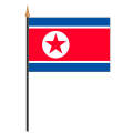 Tischf&#228;hnli, an PVC-Stab Nordkorea, 10 x 15 cm