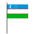Tischf&#228;hnli, an PVC-Stab Usbekistan, 10 x 15 cm