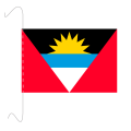 Tischf&#228;hnli, inkl.Kordel Antigua und Barbuda, 10 x 15 cm