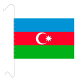 Tischf&#228;hnli, inkl.Kordel Aserbaidschan, 10 x 15 cm