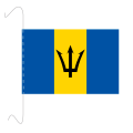 Tischf&#228;hnli, inkl.Kordel Barbados, 10 x 15 cm