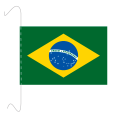 Tischf&#228;hnli, inkl.Kordel Brasilien, 10 x 15 cm