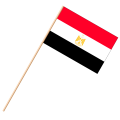Fahne, an Holzstab 90 cm lang &#196;gypten, 25 x 35 cm