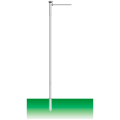 Fahnenmast-Swiss-Inline, L&#228;nge 7 m &#216; 80 mm, drehbarer Ausleger 100 cm