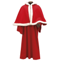 Samichlauskleid aus rotem Lodenstoff,